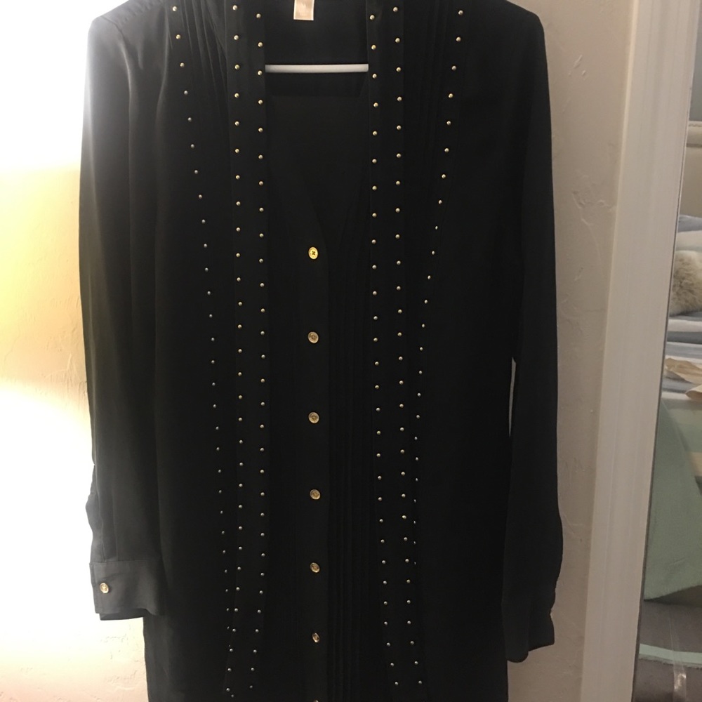 Black and gold MK dress